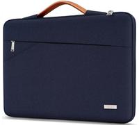 TECOOL 14 Pollici Custodia PC Portatile per 14'' HP Dell Acer ASUS Lenovo Thinkpad Ideapad Chromebook Notebook, MacBook Air 15 M2 M3 M4 2023-2025 Custodia Protettiva Laptop Borsa, Blu scuro