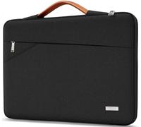TECOOL 14 Pollici Custodia PC Portatile per 14'' HP Dell Acer ASUS Lenovo Thinkpad Ideapad Chromebook Notebook, MacBook Air 15 M2 M3 M4 2023-2025 Custodia Protettiva Laptop Borsa, Nero