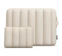 TECOOL 15 15,6 Pollici Custodia PC Portatile,Custodia per 15-15,6" Lenovo Ideapad Thinkpad HP Dell Acer ASUS Chromebook Notebook, Macbook Pro 16 M4 M3 M2 2024 Porta PC Computer Laptop Sleeve,Beige