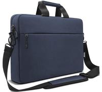 TECOOL 15,6 Pollici Borsa PC Portatili, Impermeabile Borsa a Tracolla Ventiquattrore Custodia Trasporto per 15-15,6 Lenovo Acer ASUS Dell HP Notebook Laptop Chromebook, MacBook Pro 16, Blu scuro