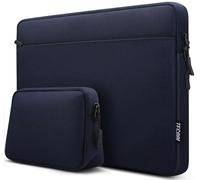 TECOOL 15,6 Pollici Custodia PC Portatile per 15-15,6'' Lenovo Thinkpad Ideapad Dell Acer ASUS HP Chromebook Notebook Laptop, Custodia MacBook Pro 16 M3 M2 M1 Pro/Max 2023-2019,Blu scuro
