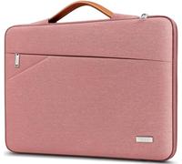 TECOOL 16 Pollici Custodia PC Portatile Compatibile con MacBook Pro 16 M4 M3 M2 M1 2019-2025, 16'' Thinkbook ASUS Vivobook Dell HP Laptop, Custodia Protettiva Borsa Impermeabile, Rosa