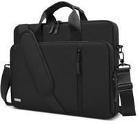 TECOOL 17 17,3 Pollici Borsa Laptop 360 Protettivo Custodia con Tracolla, Impermeabile Borsa Messenger per 17 17,3 Pollici Acer ASUS Lenovo HP Dell Samsung Notebook Computer, Nero