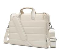 TECOOL Borsa Porta PC Portatile 15.6 16 Pollici, Borsa a Tracolla Custodia Laptop Messenger per 15,6-16 Pollici Acer Asus Lenovo HP Dell Notebook, Macbook Pro 15 16 - Beige