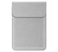 TECOOL Borsa Slim Custodia per 15-15.6 pollici Laptop,Custodia Pelle Cover per 2019-2023 Macbook Pro 16 M3 M2 M1, Macbook Pro 15,14" Lenovo e Surface Laptop,ASUS,HUAWEI,XPS 15,HP etc - Grigio