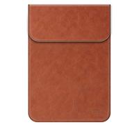 TECOOL Borsa Slim Custodia per 15-15.6 pollici Laptop,Custodia Pelle Cover per 2019-2023 Macbook Pro 16 M3 M2 M1, Macbook Pro 15,14" Lenovo e Surface Laptop,ASUS,HUAWEI,XPS 15,HP etc - Marrone