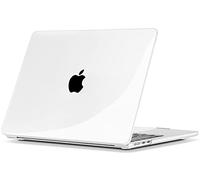 TECOOL Cover compatibile con MacBook Air M5 M4 M3 M2 13,6 Pollici 2026 2025 2024 2022 (A3449 A3240 A3113 A2681), Custodia Rigida Protettiva Sottile in Plastica, Cristallo Trasparente