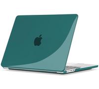 TECOOL Cover compatibile con MacBook Air M4 M3 M2 13,6 Pollici 2025 2024 2022 (A3240 A3113 A2681), Custodia Rigida Protettiva Sottile in Plastica Superficie Liscia, Cristallo Turchese Profondo