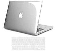 TECOOL Cover compatibile con MacBook Pro 15 Pollici Retina 2015 2014 2013 2012 (A1398), Custodia Rigida Protettiva Sottile in Plastica e Copritastiera UE, Cristallo Trasparente
