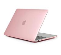 TECOOL Cover compatibile con MacBook Pro 16 Pollici 2020 2019 (A2141) con Touch Bar, Custodia Rigida Protettiva Sottile in Plastica Superficie Liscia, Cristallo Fucsia