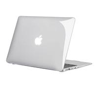 TECOOL Cover compatibile con vecchio MacBook Air 13 Pollici 2010-2017 (A1466 1369), Custodia Rigida Protettiva Sottile in Plastica Superficie Liscia, Cristallo Trasparente
