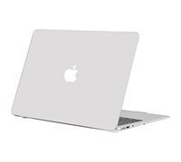 TECOOL Cover compatibile con vecchio MacBook Air 13 Pollici 2010-2017 (A1466 1369), Custodia Rigida Protettiva Sottile in Plastica Superficie Opaca, Bianco Traslucido