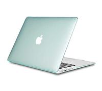 TECOOL Cover compatibile con vecchio MacBook Air 13 Pollici 2010-2017 (A1466 1369), Custodia Rigida Protettiva Sottile in Plastica Superficie Liscia, Cristallo Verde Menta