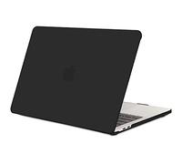 TECOOL Cover per MacBook Pro 13 Pollici 2016-2022 (M2 M1 A2338/A2289/A2251/A2159/A1989/A1706/A1708), Custodia Rigida Protettiva Sottile in Plastica Superficie Opaca, Nero