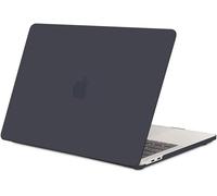 TECOOL Cover per MacBook Pro 13 Pollici 2016-2022 (M2 M1 A2338/A2289/A2251/A2159/A1989/A1706/A1708), Custodia Rigida Protettiva Sottile in Plastica Superficie Opaca, Grigio-Nero