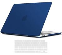 TECOOL Cover per MacBook Pro 14 Pollici M5 M4 M3 M2 M1 Pro Max 2021-2026, Custodia Rigida Protettiva Sottile in Plastica e Copritastiera UE, Blu Navy