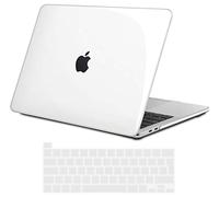 TECOOL Custodia MacBook PRO 16 Pollici con Touch Bar 2020 2019 Modello A2141, Case Cover Trasparente Rigida Plastica Ultrasottile +Accessori Copritastiera Silicone Italia Layout, Cristallo Chiara