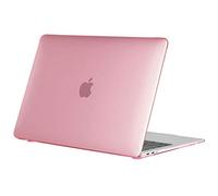 TECOOL Custodia Trasparente MacBook Air 13 Pollici M1 2020 2019 2018 A2337 A2179 A1932 con Touch ID, Case Cover Rigida in Plastica Sottile, rosa cristallo