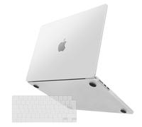 TECOOL Premium Cover Smerigliata Ultrasottile per MacBook Air M4 M3 M2 13,6 Pollici 2025 2024 2022 A3240 A3113 A2681, [per Colore Ufficiale Argento] Custodia Rigida e Copritastiera UE in TPU