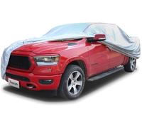 Tecoom Hard Shell Truck Car Cover Waterproof UV-Proof Windproof Zipper Design with Straps Buckle Fit for Ford F150 Ram 1500 Chevy Silverado Toyota Tundra GMC Sierra Full Size Truck Length Up to 245"