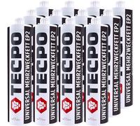 TECPO 12 X grasso universale multiuso 500 g EP2 grasso al litio universale utilizzabile a lungo termine resistente alle alte temperature, cuscinetto a rotolamento, grasso