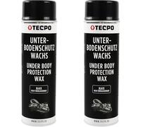 TECPO Cera di protezione per sottoscocca spray, 2 X 500 ml, protezione per sottoscocca cera, protezione anticorrosione
