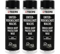 TECPO Cera protettiva per sottoscocca spray, 3 X 500 ml, protezione per sottoscocca cera, protezione anticorrosione