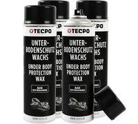 TECPO Cera protettiva per sottoscocca spray, 4 X 500 ml, protezione per sottoscocca cera, protezione anticorrosione