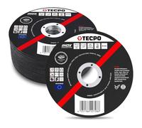 TECPO Disco da taglio Ø 125 mm per smerigliatrice angolare, dischi flessibili per acciaio, metallo e acciaio inox (INOX), 1,0 mm, 22,23 mm, 25 pezzi