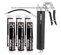 TECPO Grasso multiuso ad alte prestazioni, complesso Li 2N-30, 6 x 400 g, con una sola mano, grasso a lunga durata, grasso per cuscinetti, antiattrito e antiurto