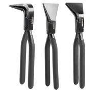 TECPO Set di 3 pinze piegate 0° 45° 90° - dritte, angolate, isolate a immersione 280 mm - Pinza piegatrice - per smussare lamiere con larghezza massima di apertura di 60 mm