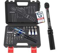 TECPO Set di chiavi dinamometriche per bicicletta, 1/4", 2,5-25 Nm, chiave meccanica di precisione
