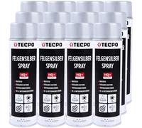 TECPO Spray per cerchioni color argento, 12 x 500 ml, ad asciugatura rapida, per la riparazione di acciaio e metallo leggero