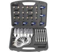 TecPo, Tester per iniettori Common Rail, Denso, Siemens, Delphi, con 24 adattatori, misuratore, tester del flusso di ritorno