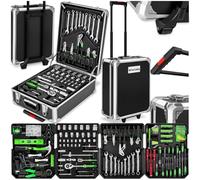 SET DI ATTREZZI TROLLEY VALIGIA PORTATTREZZI PORTAUTENSILI CASSETTA 1200 PEZZI