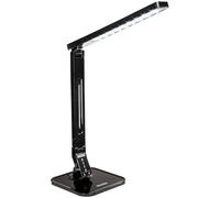TecTake 14 W Lampada da tavolo luci a LED ufficio scrivania pieghevole casa - disponibile in diversi colori - (Nero (No. 401449))