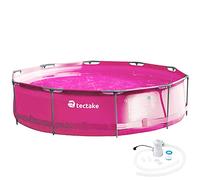 TecTake 800580 - Piscina, Pellicola Spessa e Robusta, Facile Montaggio e Smontaggio - Modelli Differenti (Tipo 8 | No. 403824 Rosa 3,6 m)