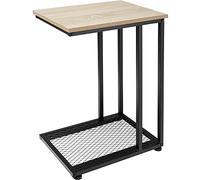 TecTake 800915 Tavolino Eton, Grande ripiano in reticolato nella parte inferiore, Costruzione stabile e sicura (Chiaro)