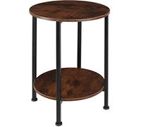 TecTake 800923 Tavolino Ballina, Costruzione stabile e sicura, Montaggio semplice e rapido (industrial scuro)
