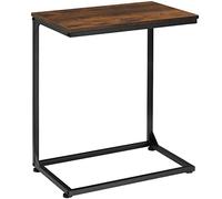 tectake 800939 Tavolino Cardiff, Venature di grande stile, Utilizzabile in modo versatile (industrial scuro)