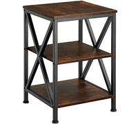 TecTake 800940 Tavolino Nottingham, Ripiano di grande stile, Utilizzabile in modo versatile (industrial scuro)