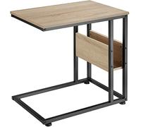 TecTake 800947 Tavolino Wigan, Pratica forma a C, Resistente ripiano d‘appoggio (industriale chiaro)