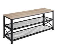 TecTake 800953 Scarpiera Blackpool, Pannello MDF marezzato, Due ripiani in reticolato (industriale chiaro)