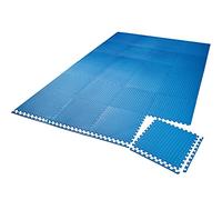 tectake 800958 Set di 24 tappetini di protezione, impermeabile all’umidità, termoisolante (Blu)