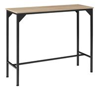 TecTake 800966 Tavolo da bar Kerry, Tavolo da pranzo con Pannello MDF effetto legno, Stabile supporto in acciaio (industriale chiaro)