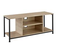 TecTake 801079 Mobile da TV, Stabile telaio in acciaio, 4 Ripiani aperti (industriale chiaro)