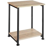 tectake 801127 Tavolino Yonkers, 2 Ripiani, Piedi in plastica regolabili in altezza