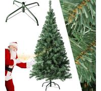 tectake® Albero di Natale Artificiale con Supporto, Aspetto naturale - ottimo per Natale Decorazioni Casa, Alberi Natale, con Base Albero di Natale, Christmas Tree - Verde, 150 cm