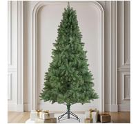 tectake® Albero di Natale Artificiale Premium, Albero di Natale Realistico, Aghi Stampati a Pressofusione, Supporto Pieghevole, Decorazioni Casa Moderna: Verde - Premium - 230 cm / 1346 Rami Folti