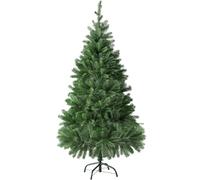 tectake® Albero di Natale Artificiale, 140 cm, 470 Punte, Albero di Natale Verde con Supporto, Aspetto Naturale, Facile da Pulire, Montaggio Rapido, Peso 3,5 kg